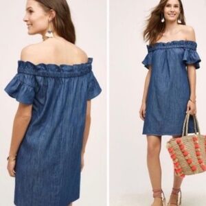 Anthropologie Corey Lynn Calter off shoulder dress sz S